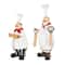 White Chef Kitchen Bottle Opener Holder Sculpture Set with Beer & Wine Bottle Accessories
